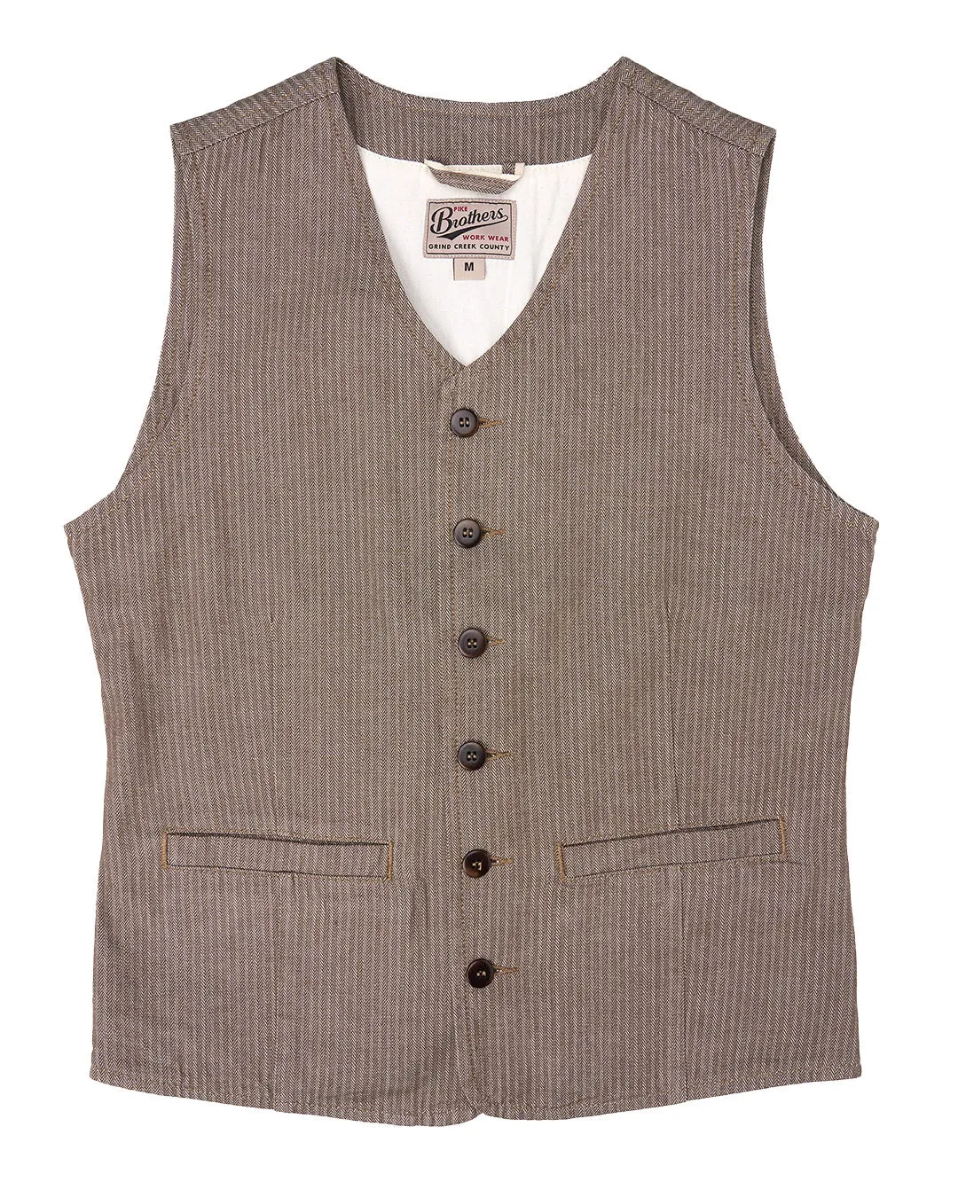 1905 Hauler Vest HBT Brown - Pike Brothers