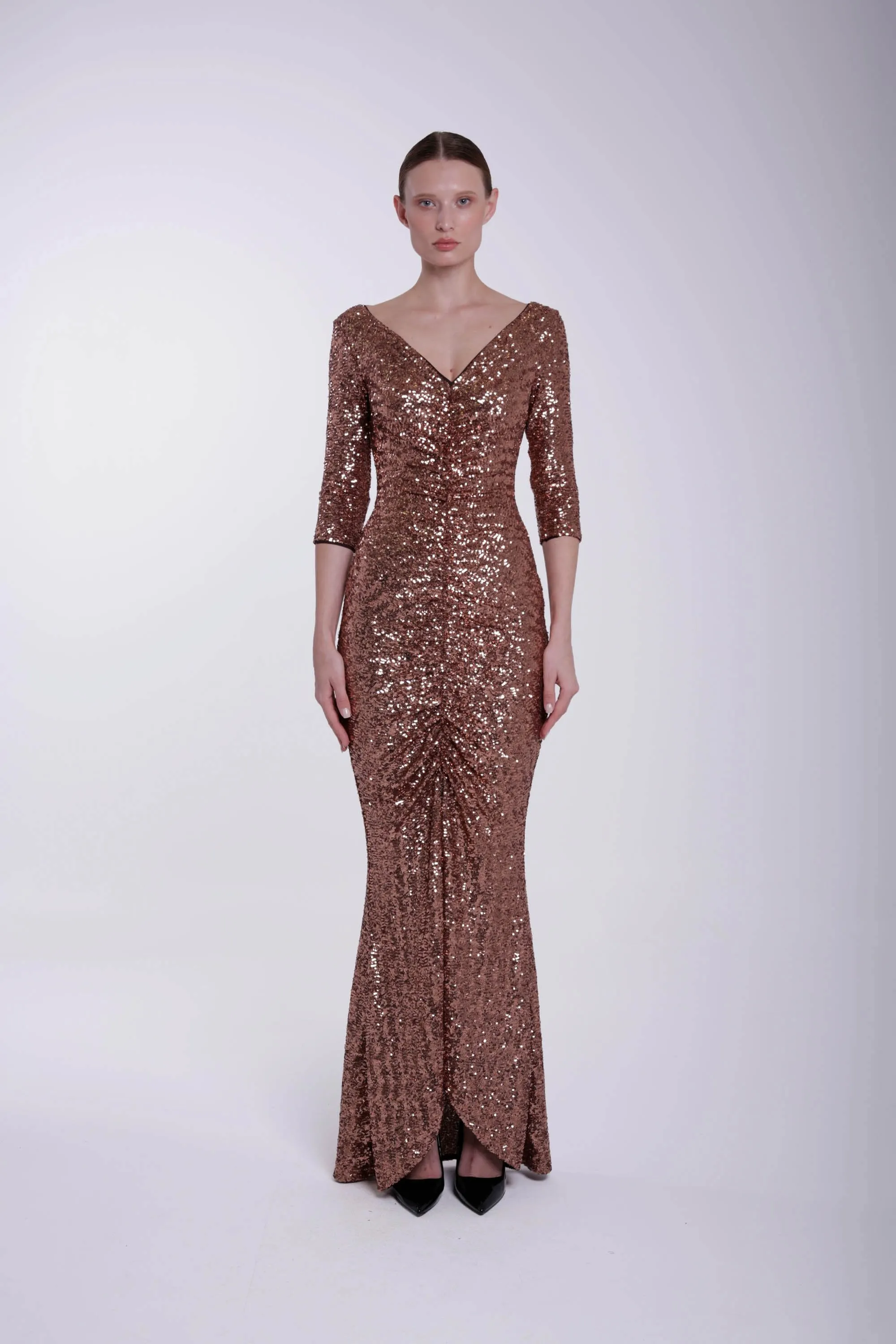 AKINARI SEQUINED GOWN