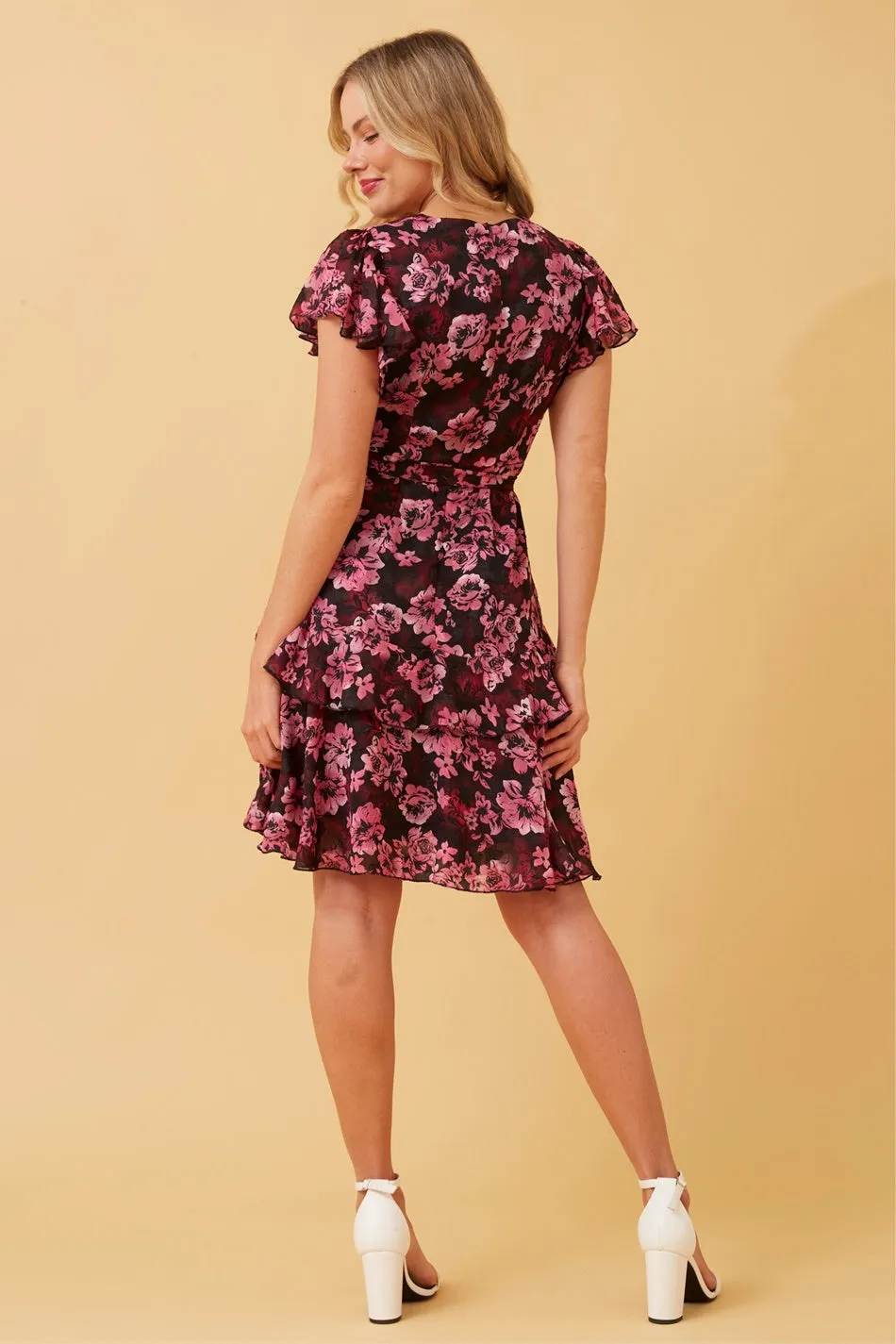 ALBA FLORAL SHORT DRESS