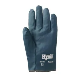 Ansell Hynit Nitrile-Impregnated Gloves, 7, Blue, 32-105-7