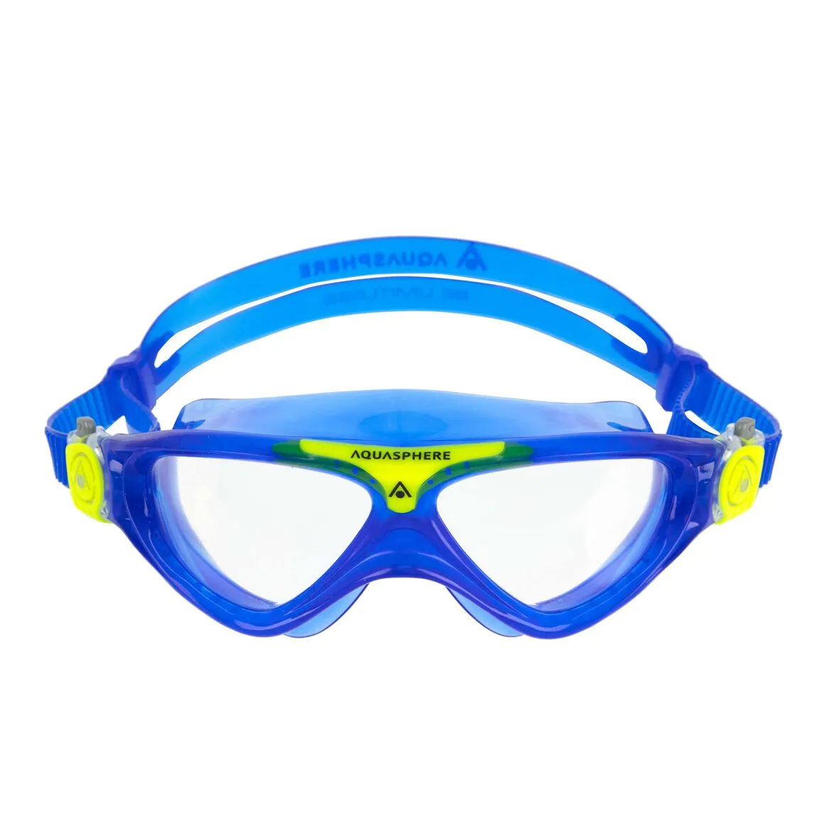 Aquasphere Vista Junior Swim Mask - Blue/Yellow