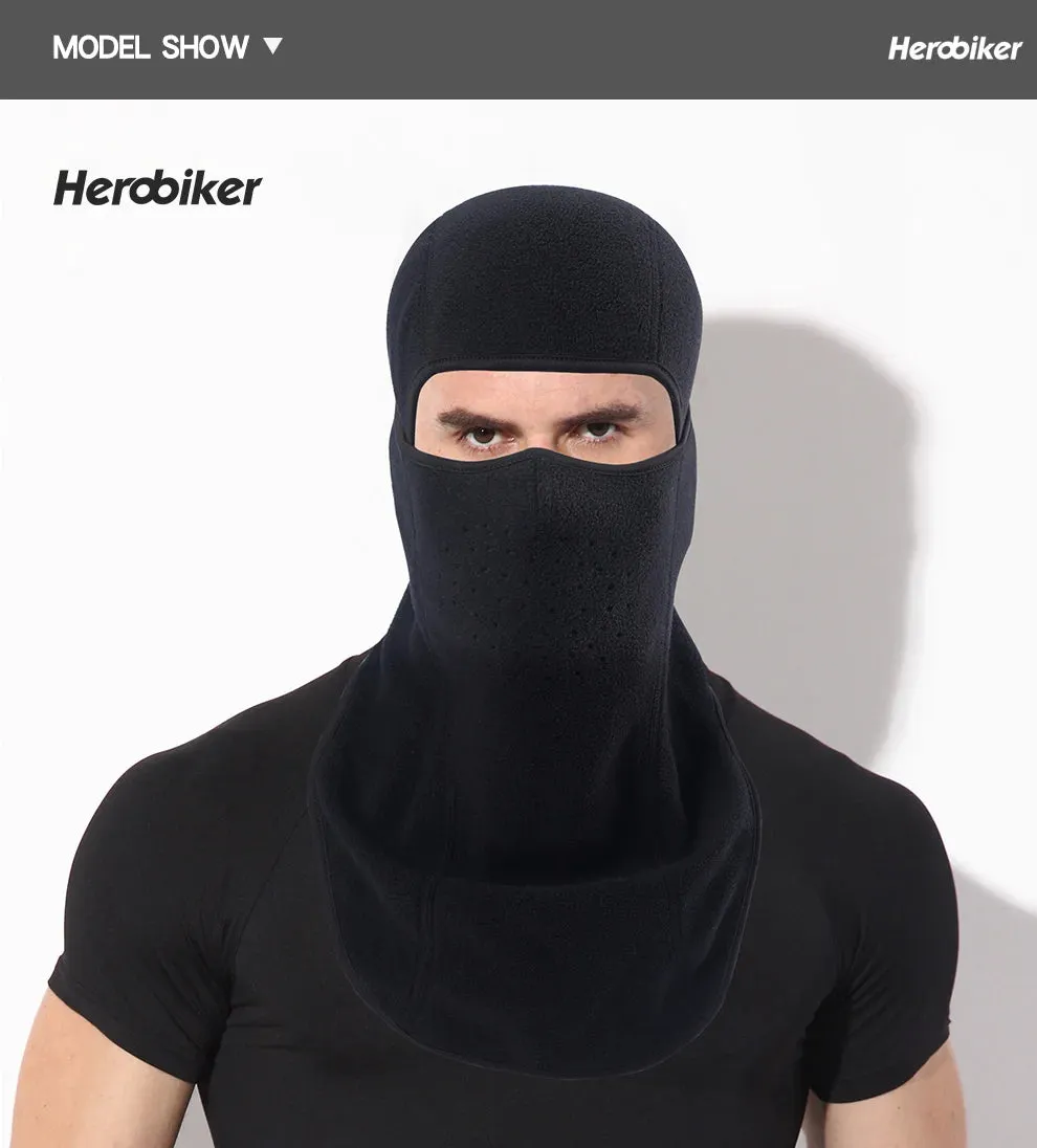 Autumn Winter Thermal Fleece Balaclava Windproof