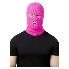 Balaclava Ski Mask Neon Pink Adult