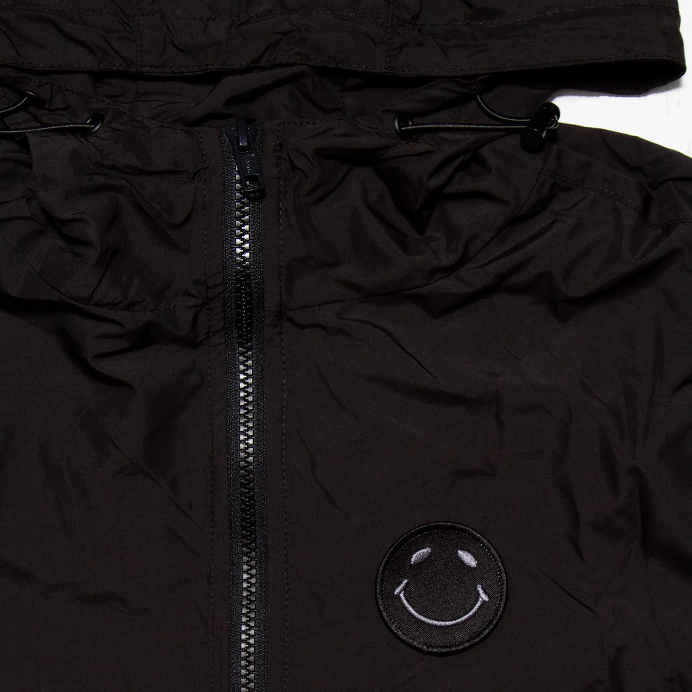 BB Smiley - Pull Over Jacket - Black