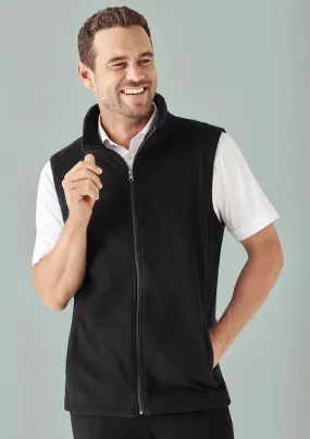 Biz Collection F233MN Mens Plain Micro Fleece Vest