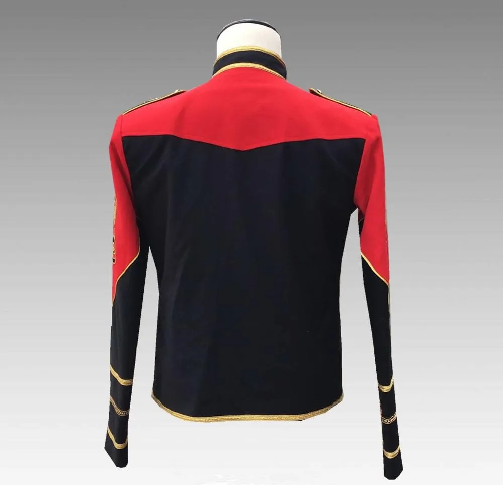 Black Red Gold Court Trendy Costume Style Men Jacket