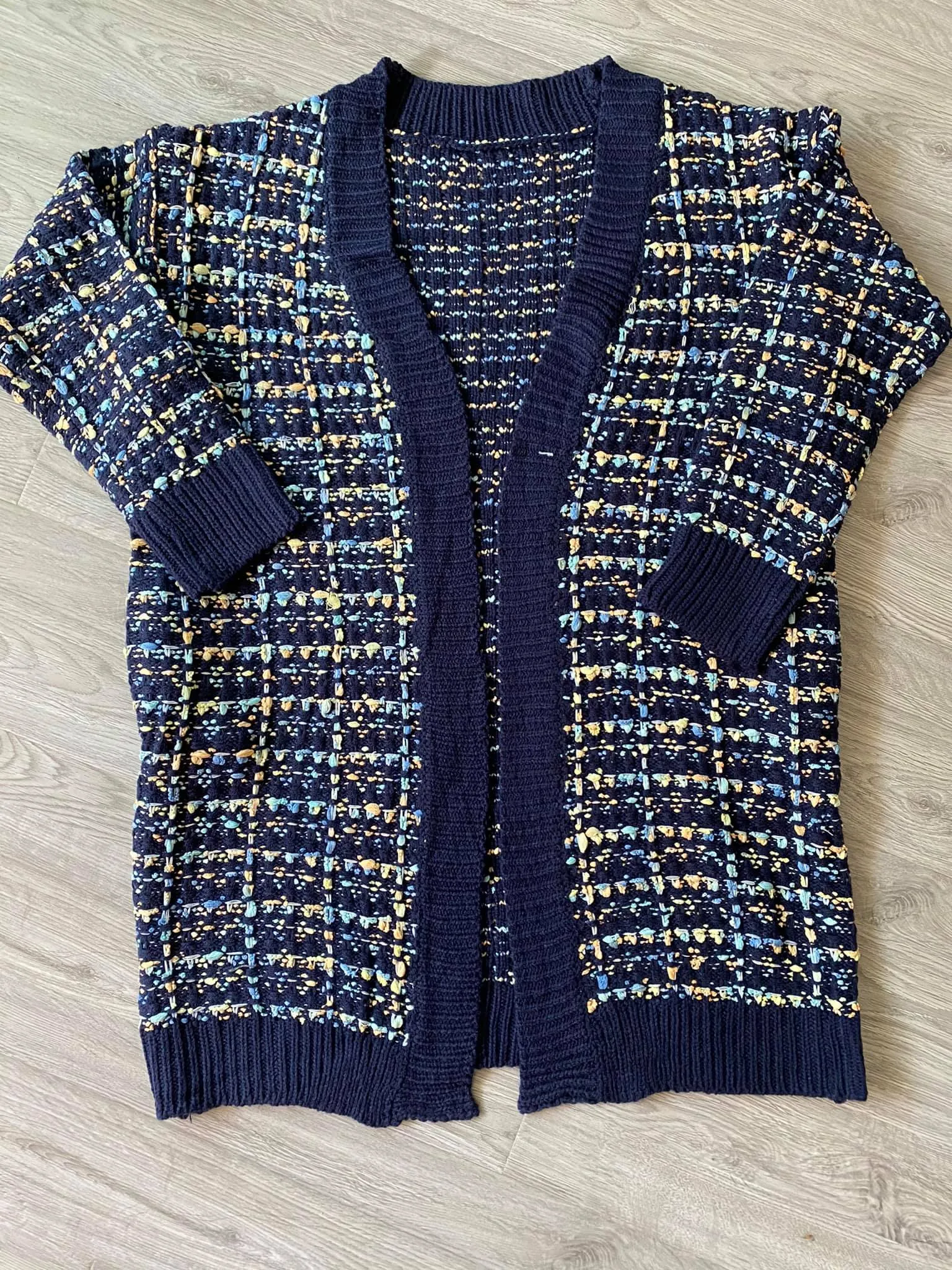 Blue Rainbow Cardigan