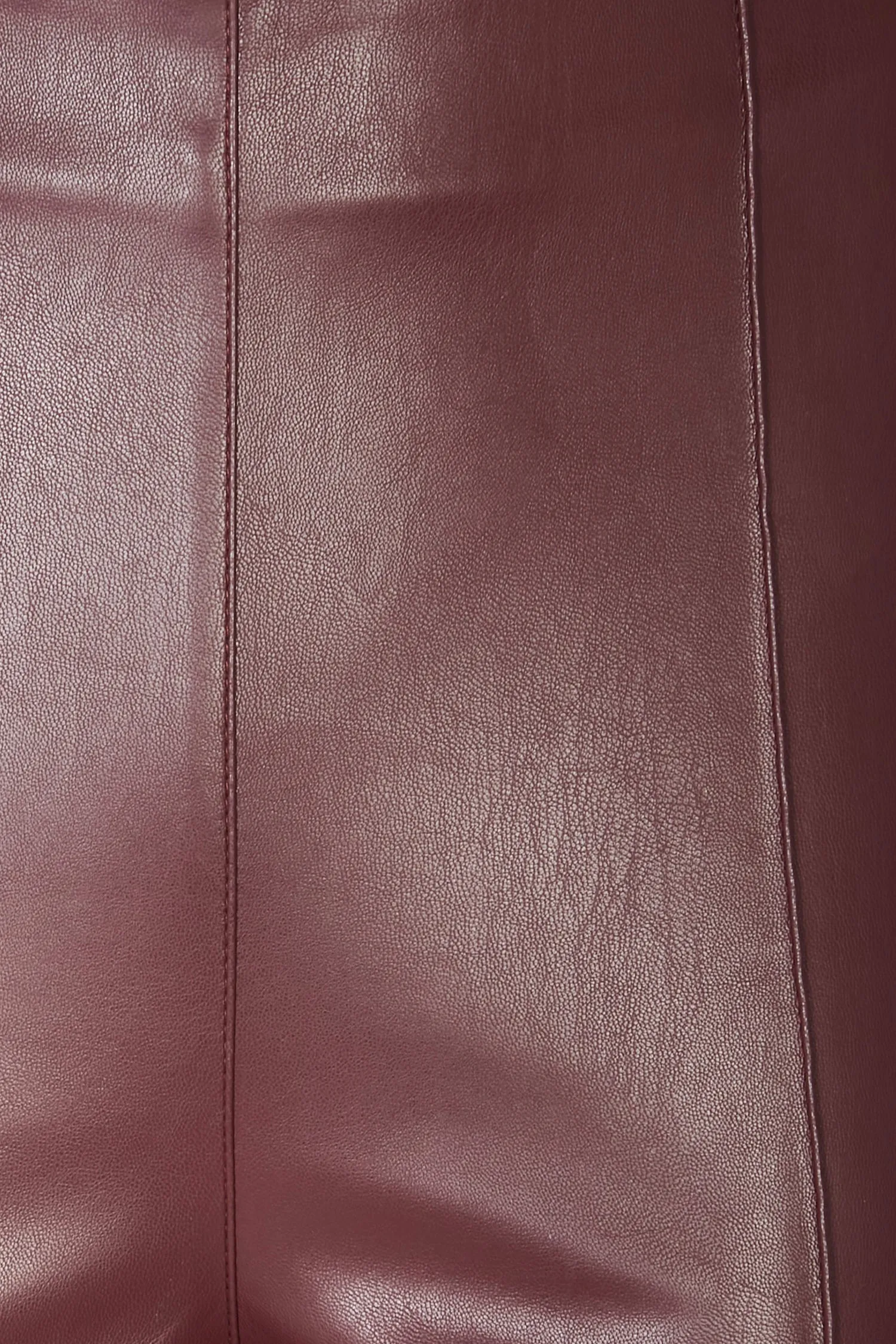 Bordeaux Vegan Leather Trouser