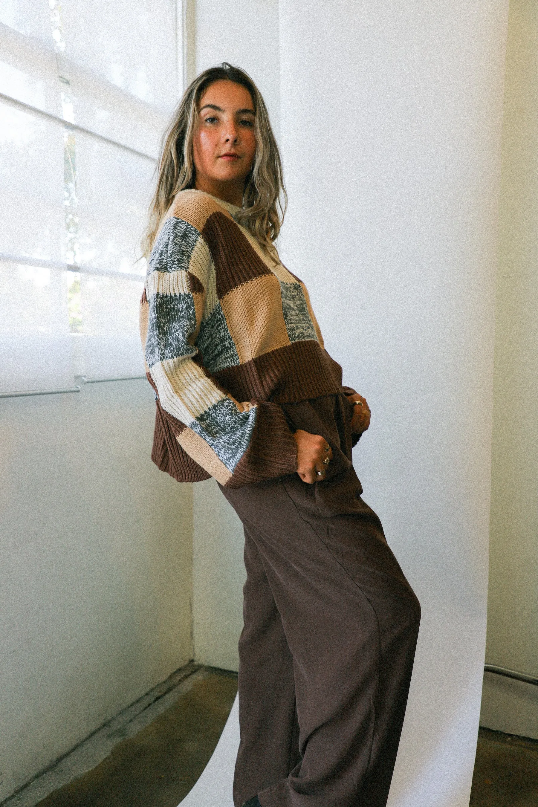 Brown Finley Sweater