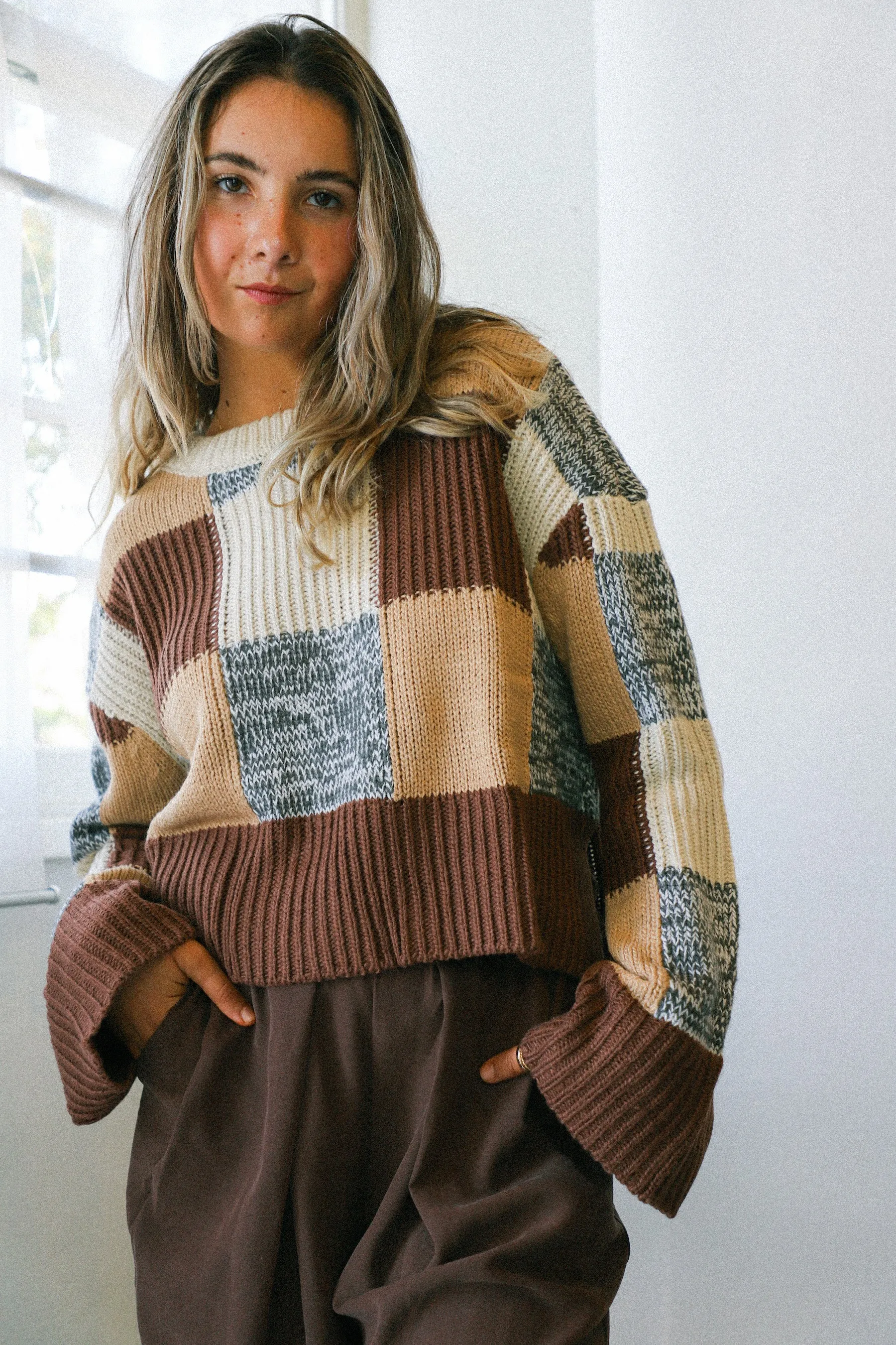 Brown Finley Sweater