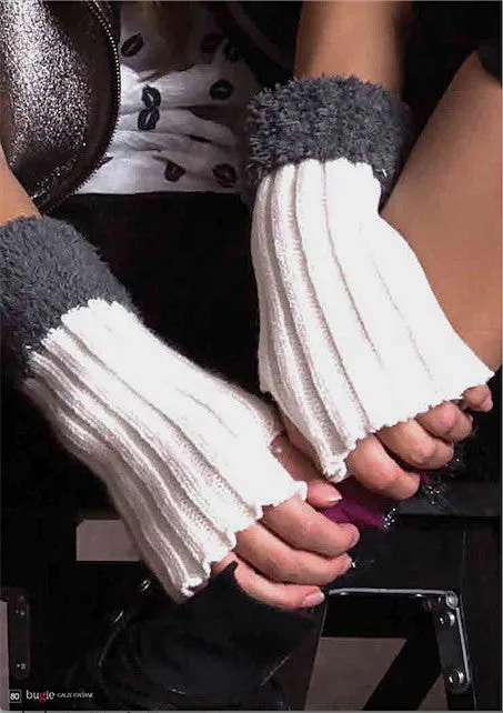 Bugie Teens & Ladies Fingerless Knitted Gloves