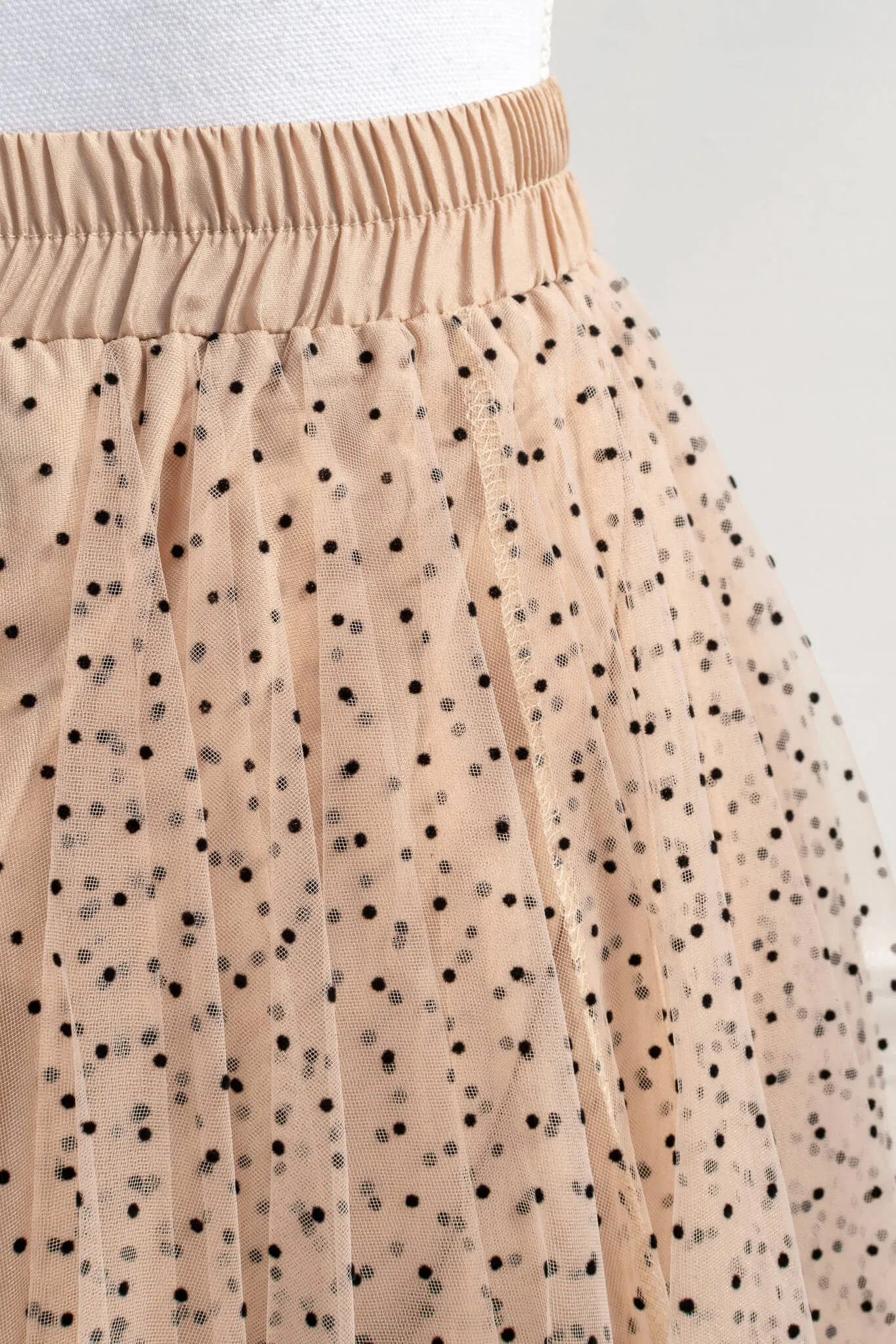 Chloe Tulle Midi Skirt - Polka Dot