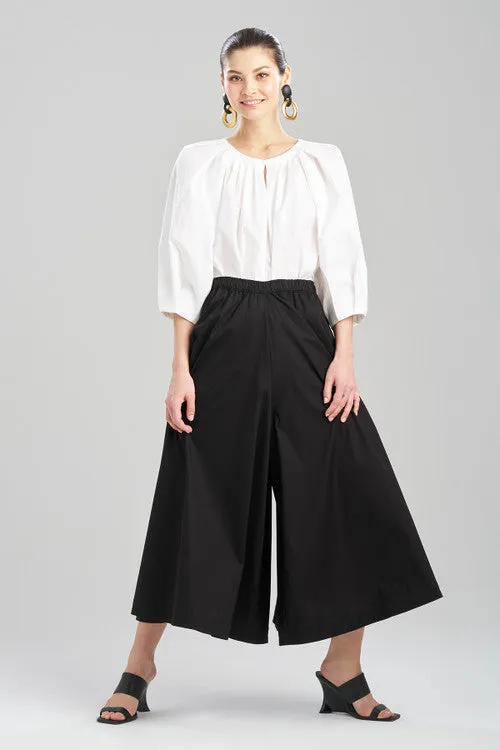 Cotton Poplin Palazzo Pants