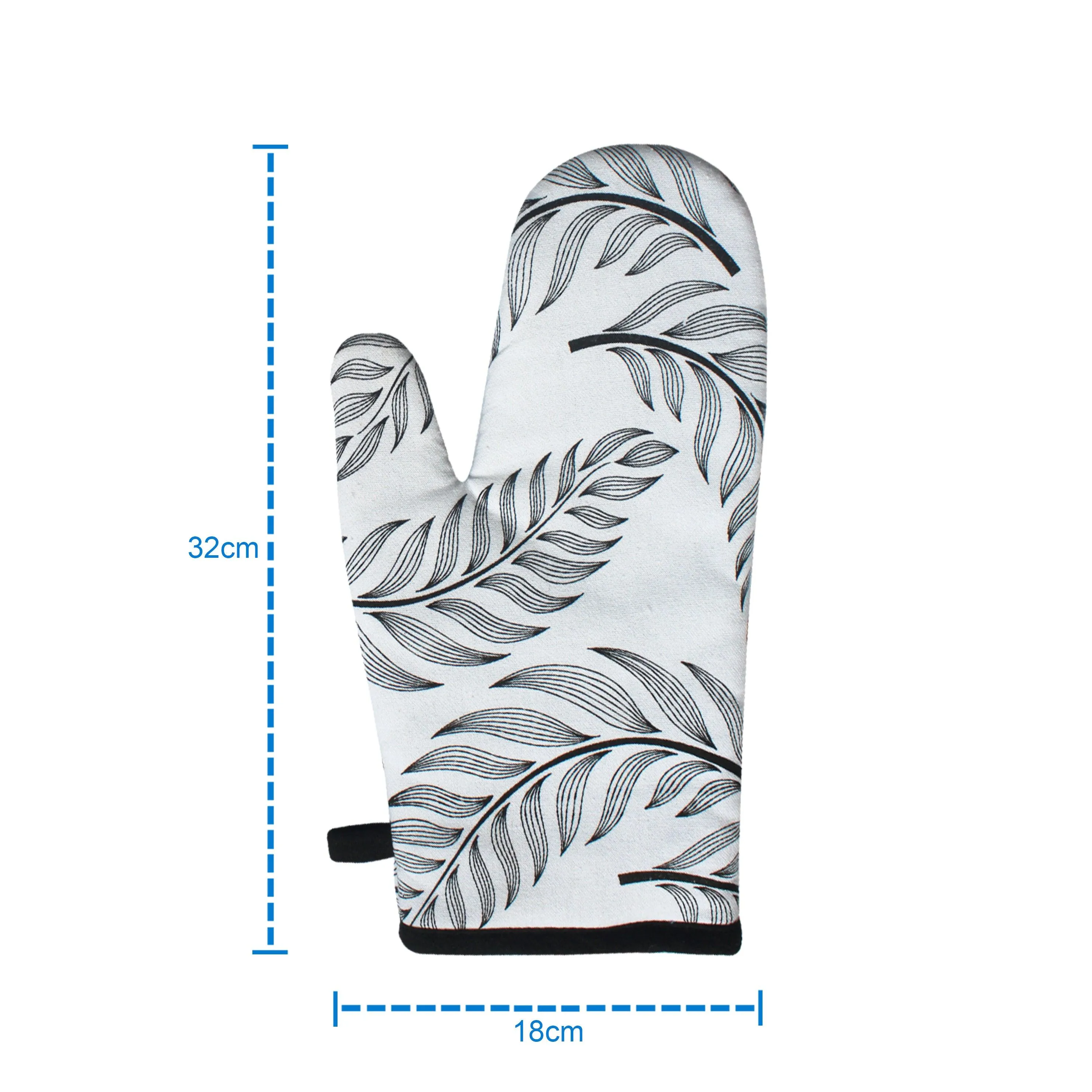 Cotton Wings Leaf Oven Gloves Pack Of 2