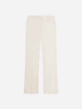 Cropped Kick Flare Trouser -- Alabaster