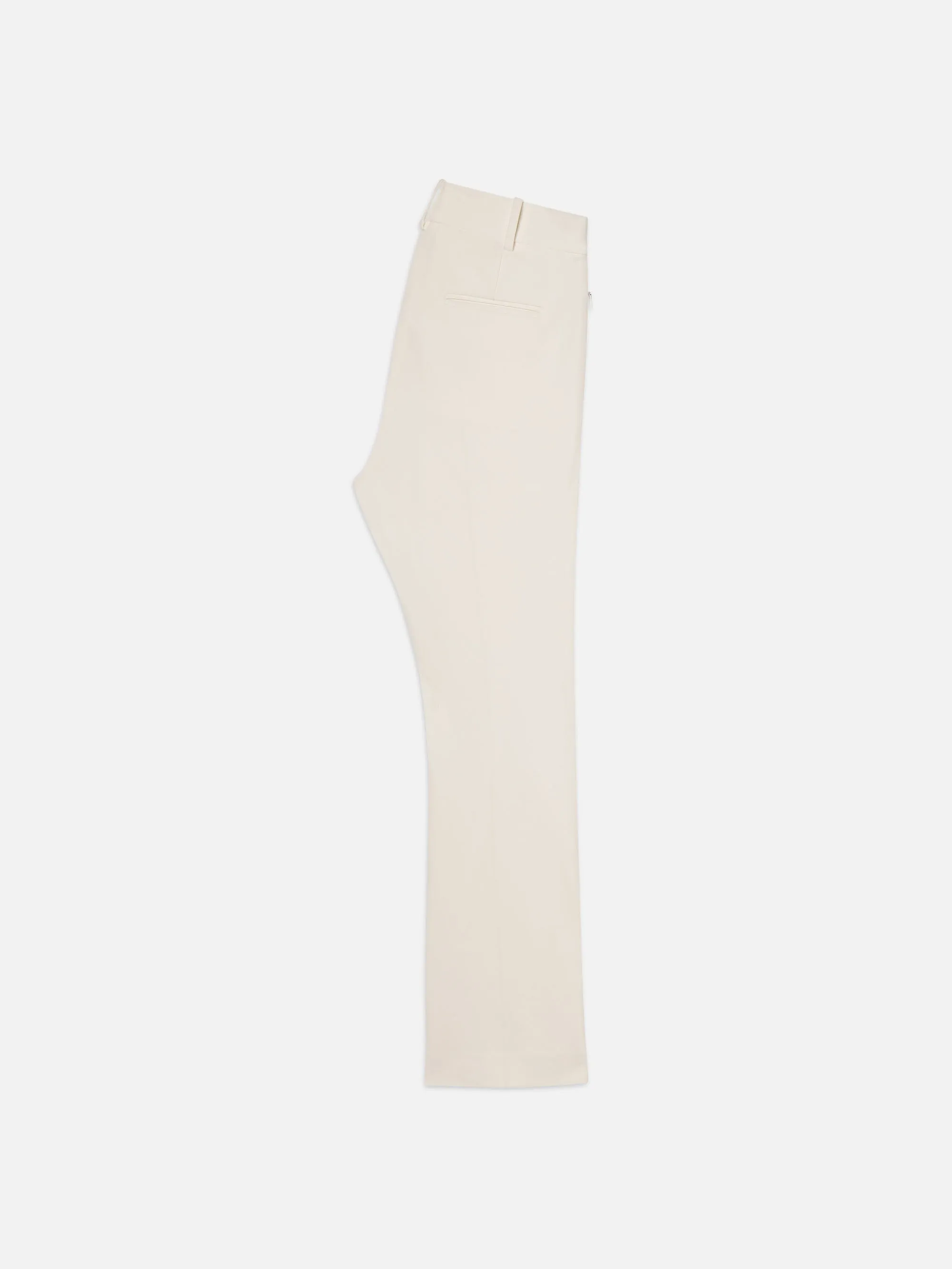 Cropped Kick Flare Trouser -- Alabaster