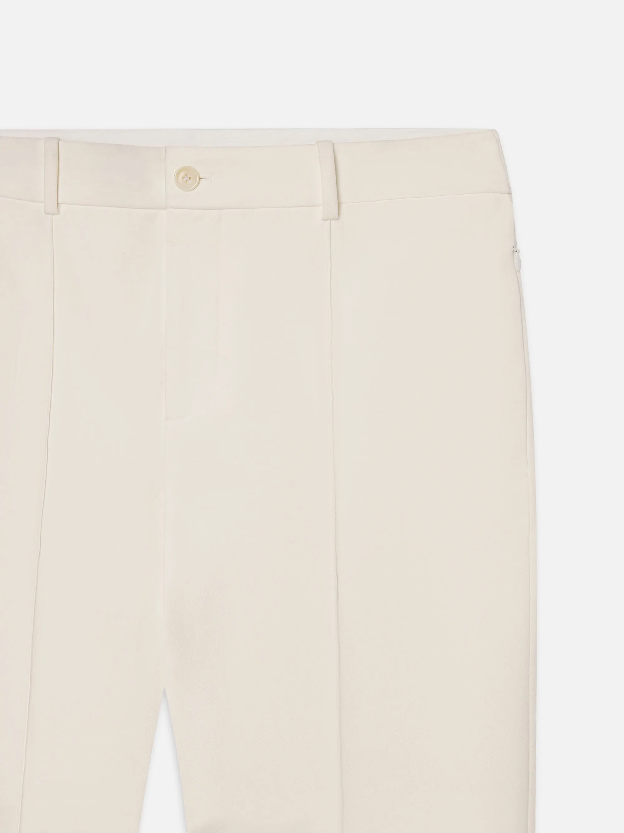 Cropped Kick Flare Trouser -- Alabaster