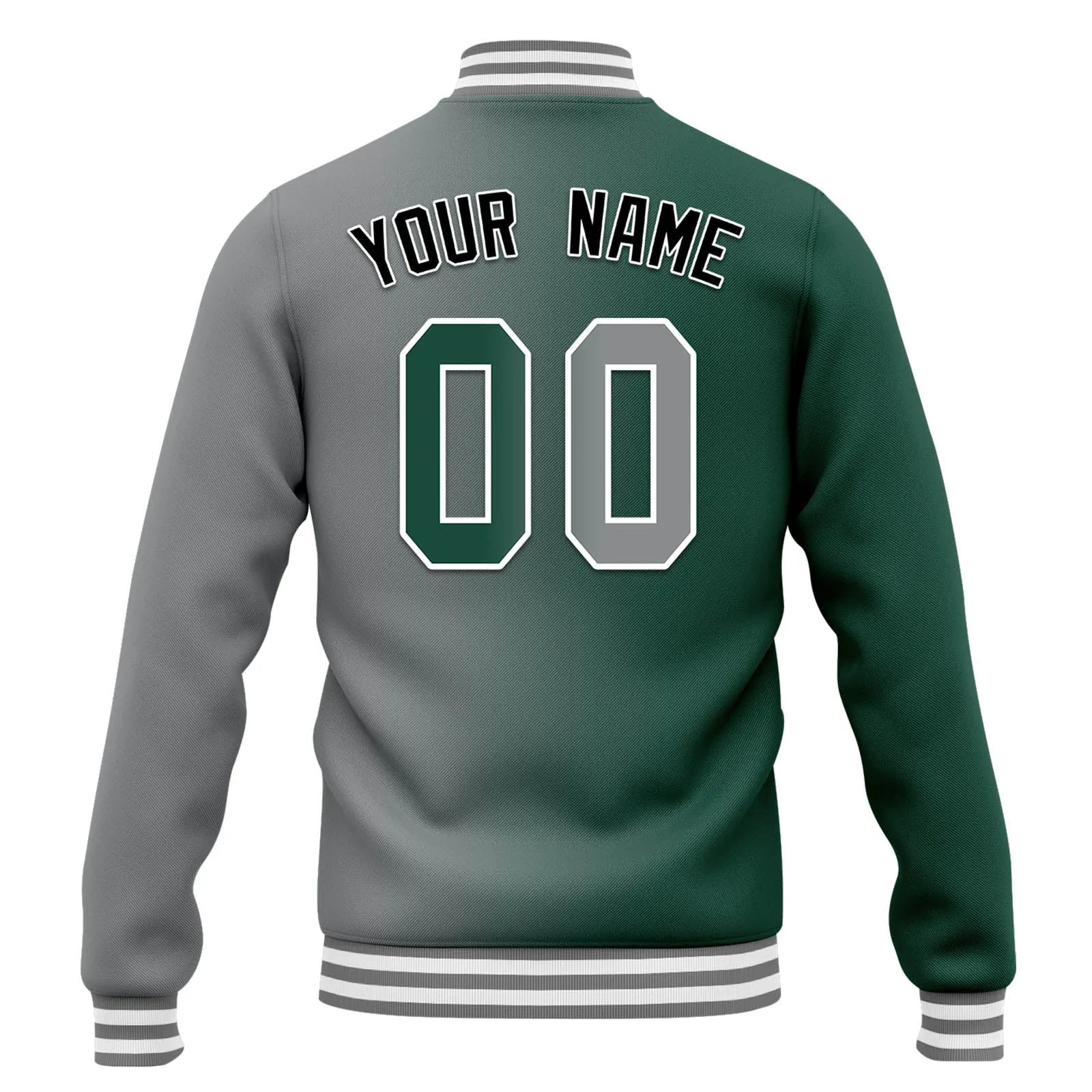 Custom Split Fashion Jacket Bomber Full-Snap Varsity Letterman Personalized Jacket FZ005-D028014-8