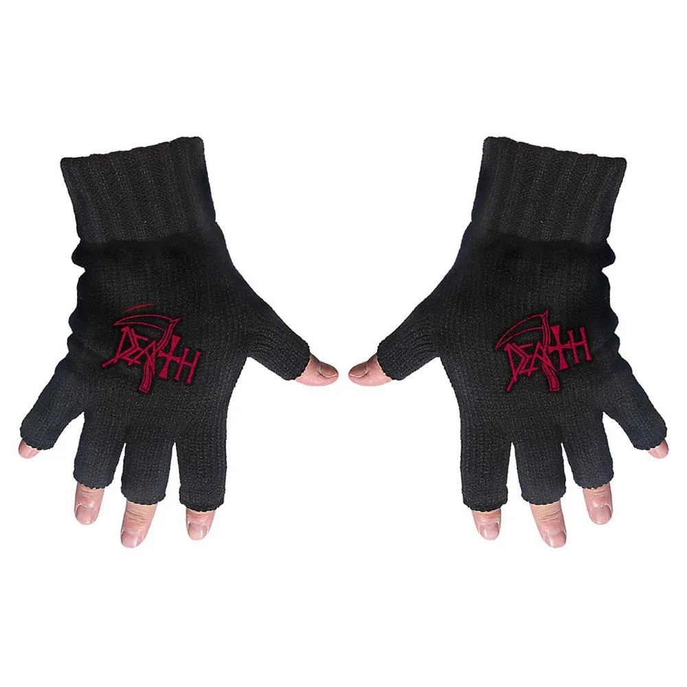 Death Unisex Fingerless Gloves: Logo