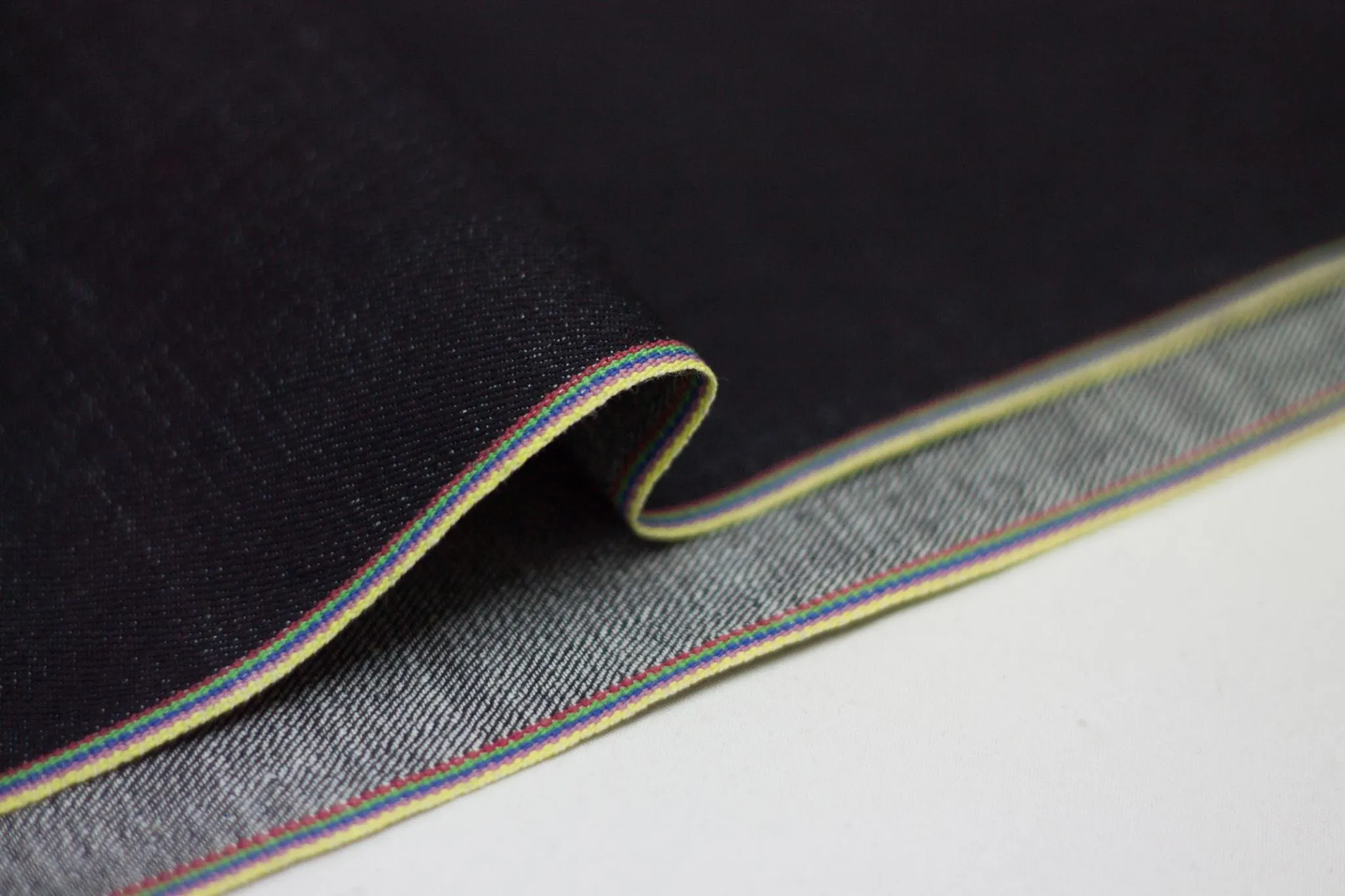 DEEP INDIGO RAINBOW STRETCH SELVEDGE DENIM *