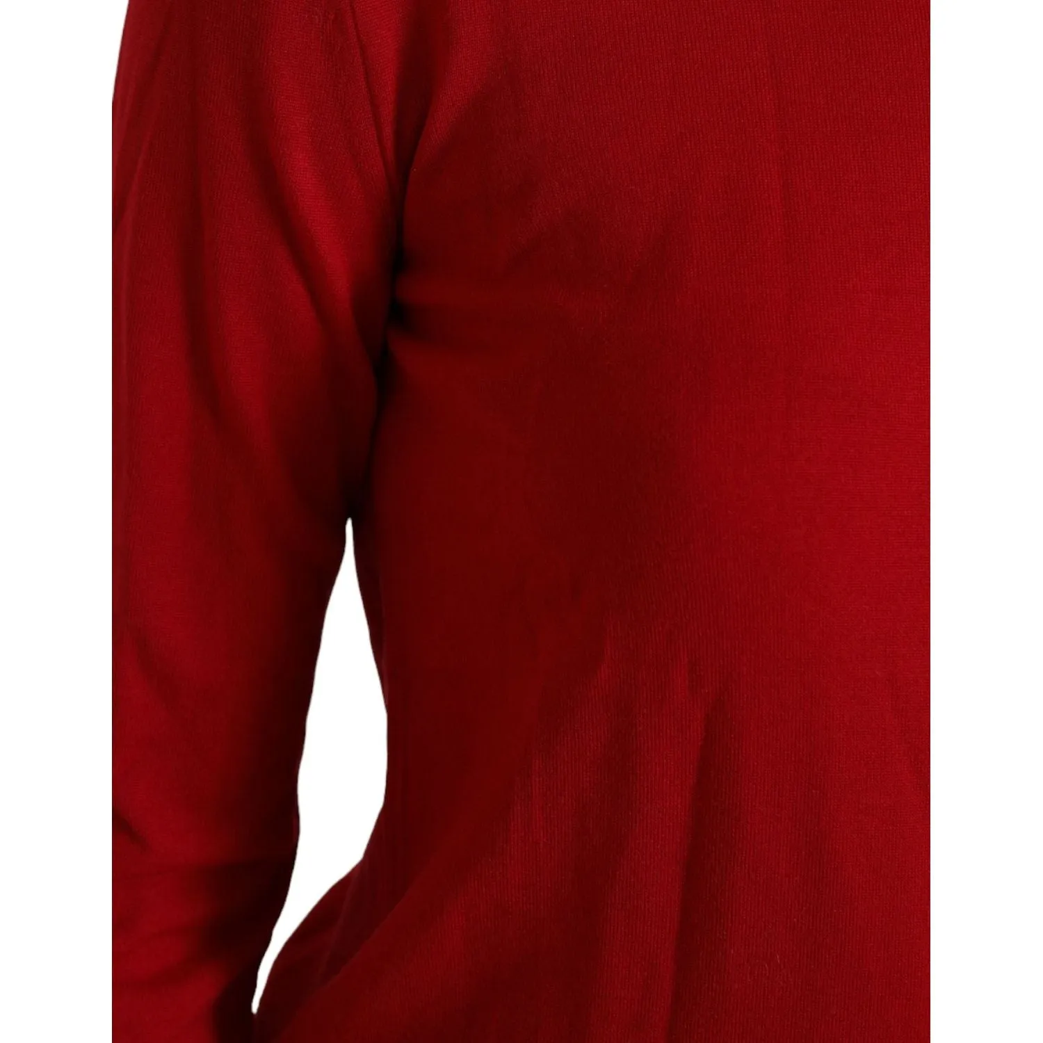 Dolce & Gabbana Radiant Red Wool Pullover Sweater