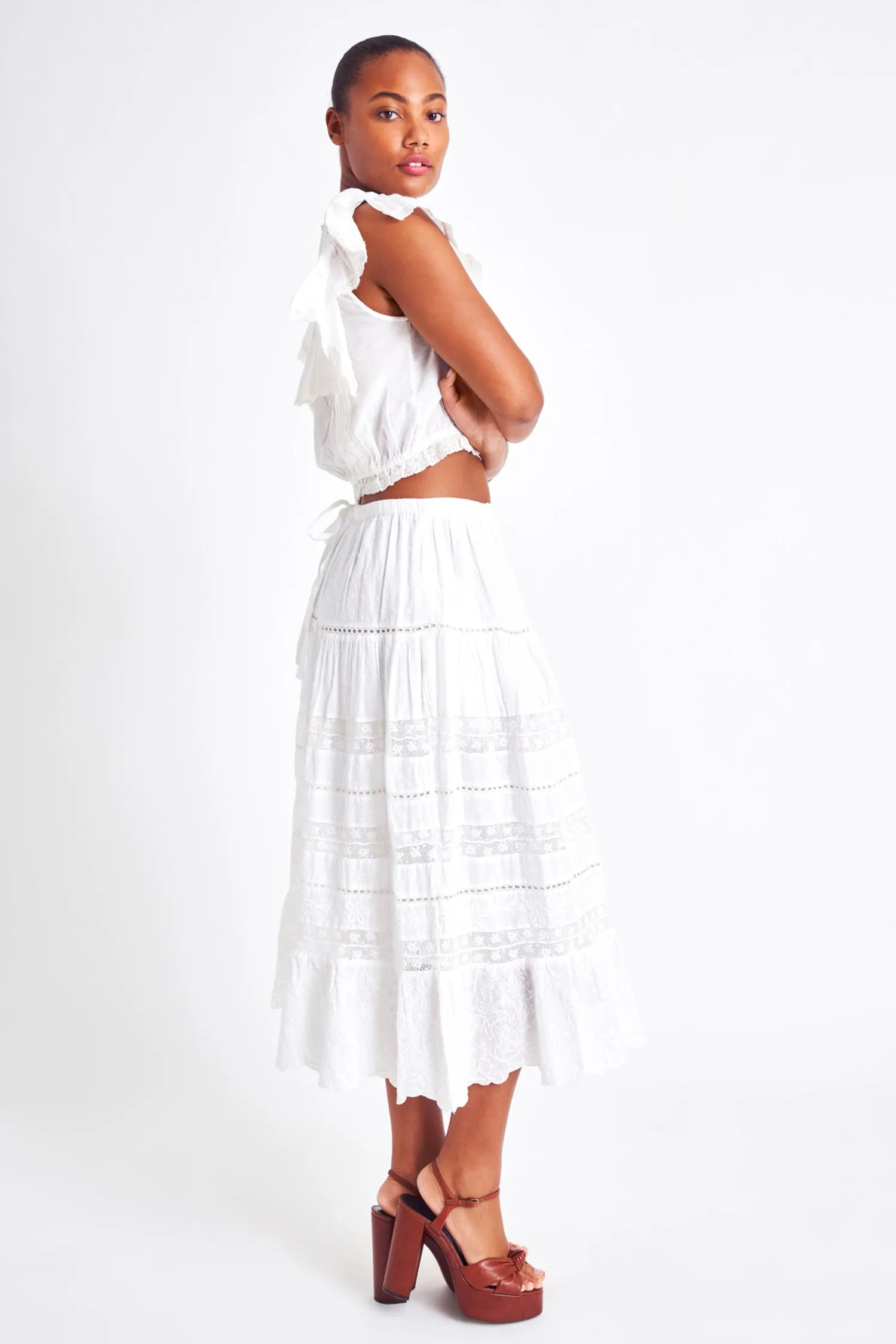 Donna Heritage Midi Skirt