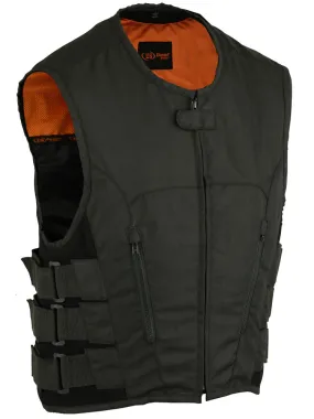 DS112BK Men's Textile Updated SWAT Team Style Vest