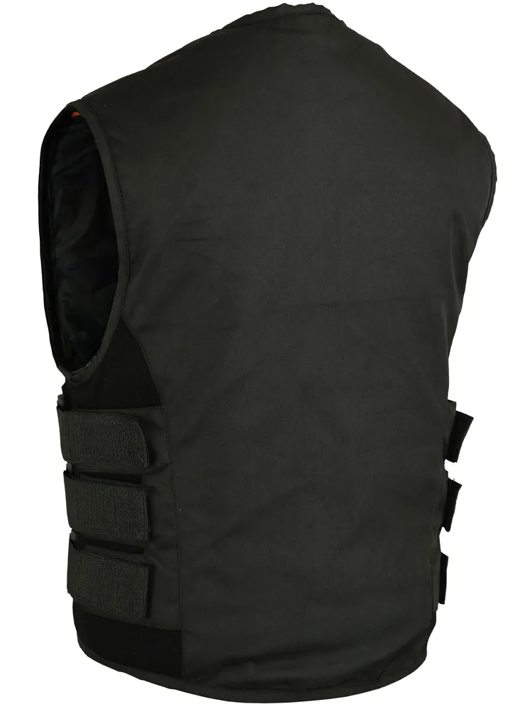 DS112BK Men's Textile Updated SWAT Team Style Vest