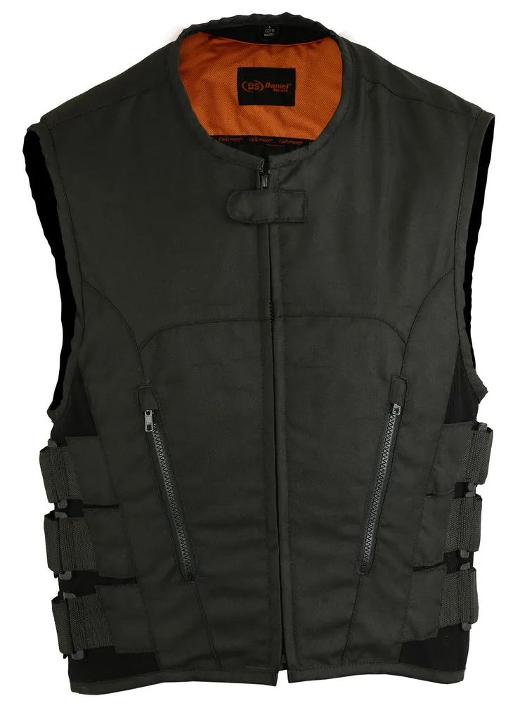 DS112BK Men's Textile Updated SWAT Team Style Vest