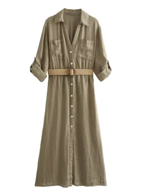 Emma Midi Shirt Dress