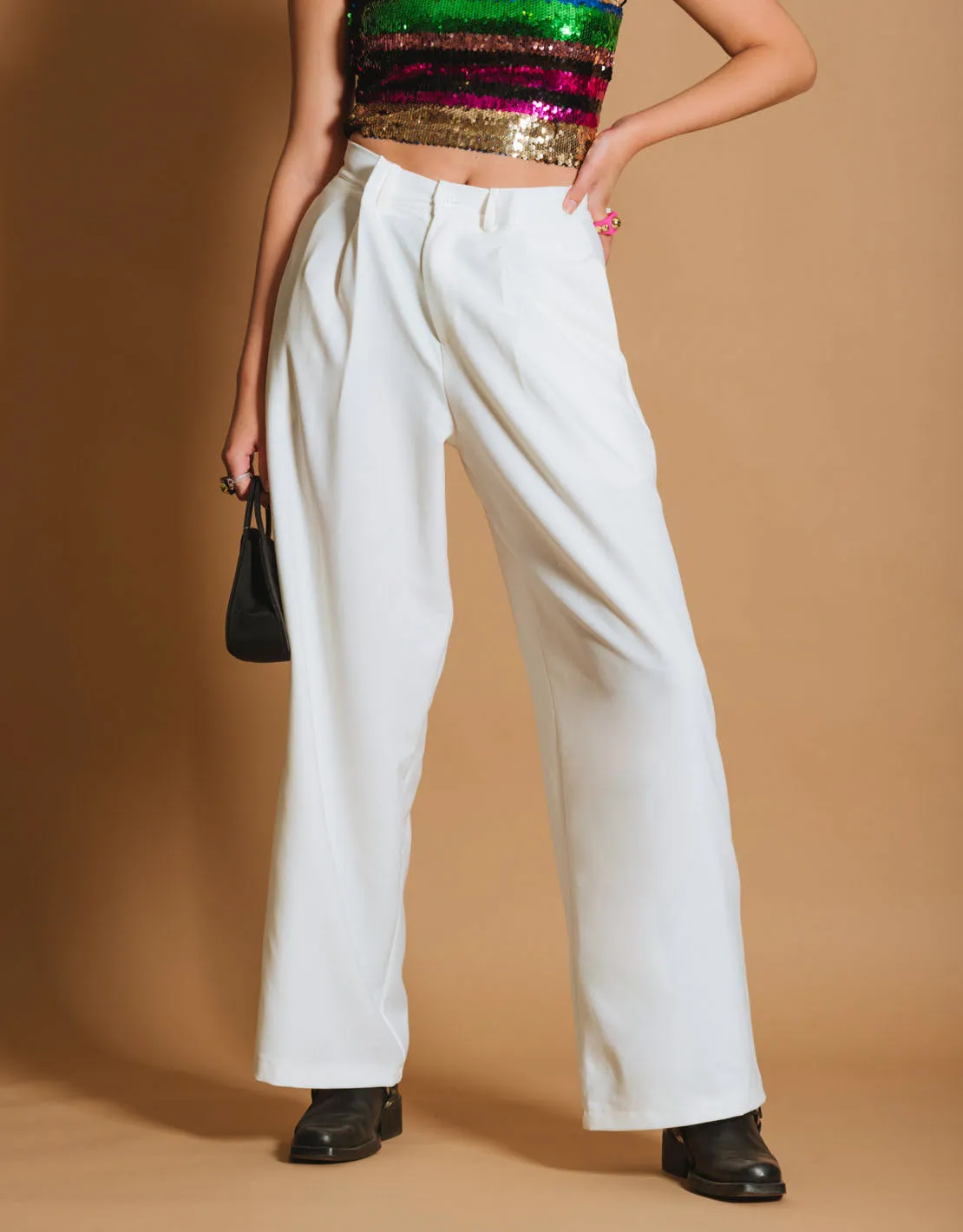 Extreme wide highwaisted pantalon