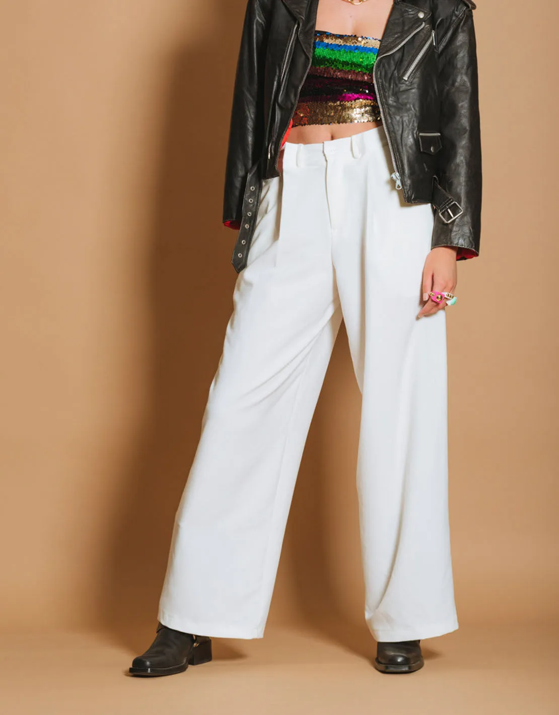 Extreme wide highwaisted pantalon