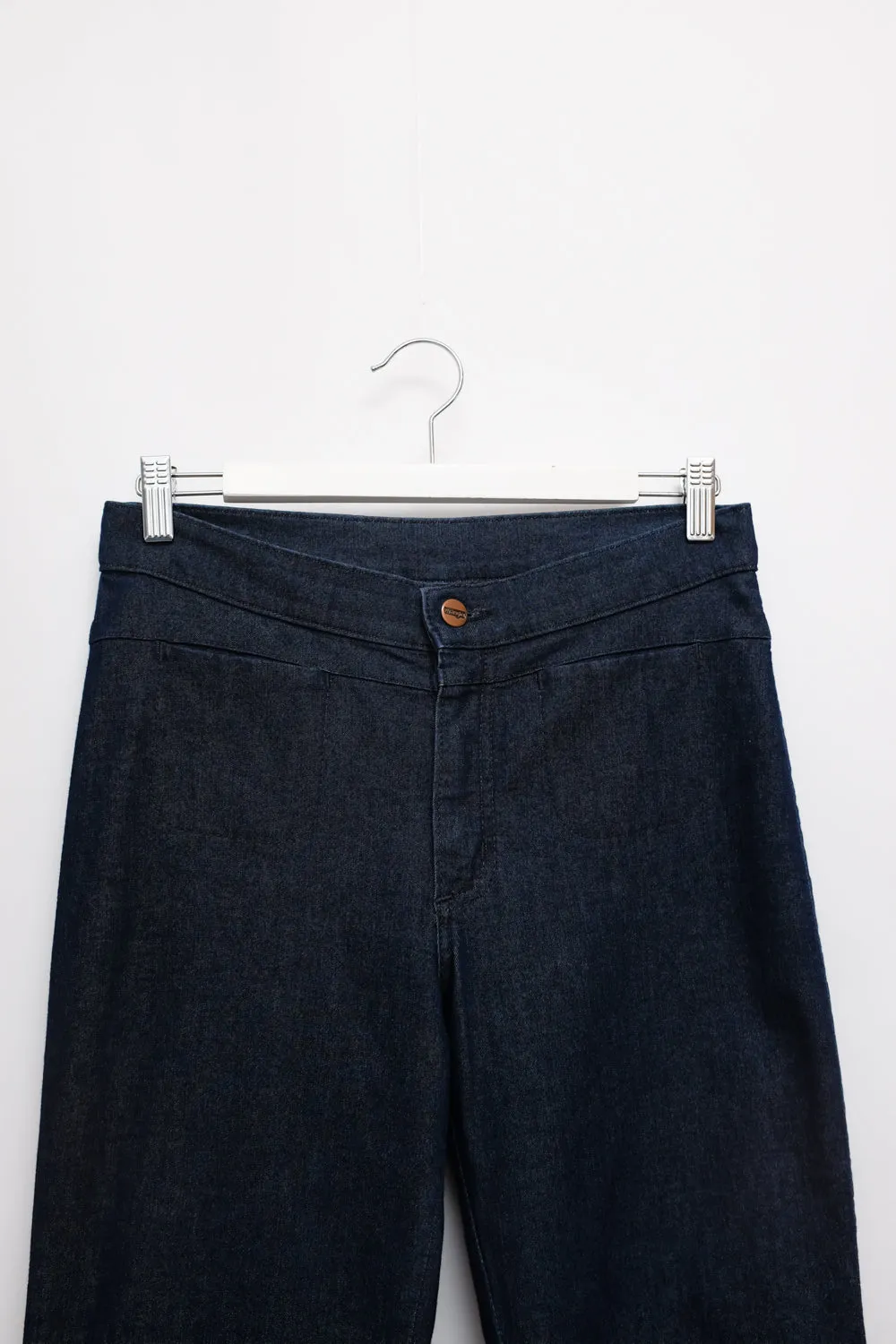 FLARED WRANGLER DENIM BLUE VINTAGE PANTS