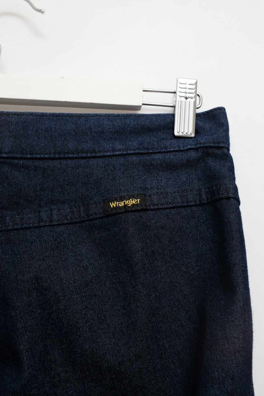 FLARED WRANGLER DENIM BLUE VINTAGE PANTS