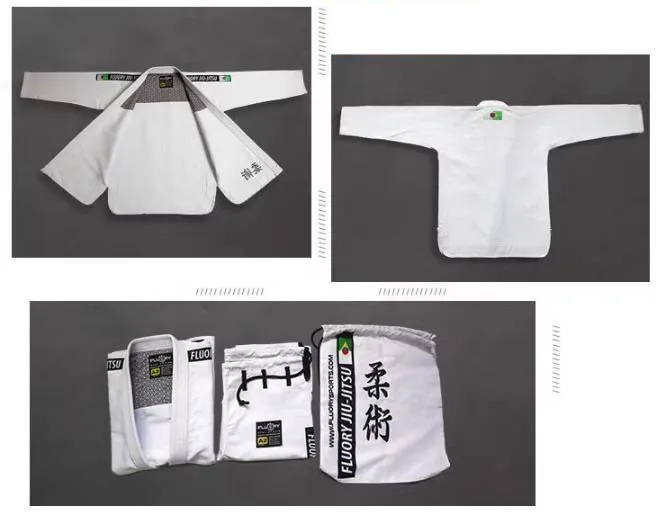 FLUORY BJJF06 JIU JITSU GI Size XS-XL 2 COLOURS UNISEX