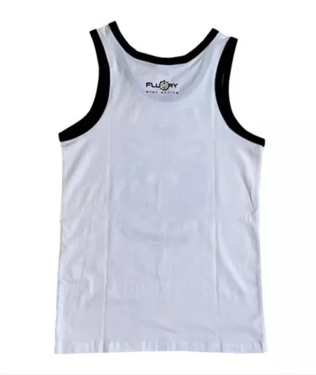 FLUORY TF19 MUAY THAI BOXING Vest Tank Top XS-XXXL White