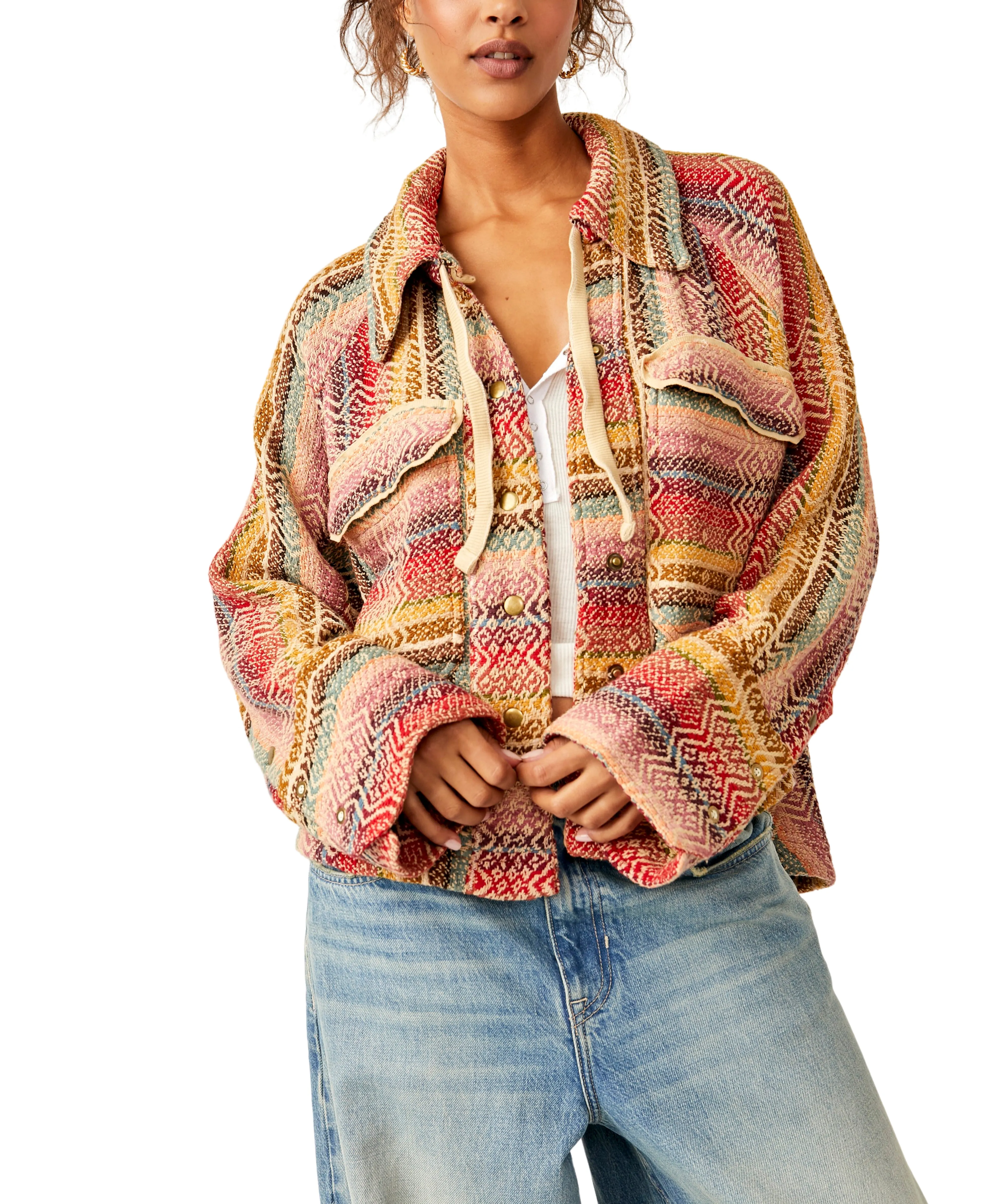 Free People Rainbow Rays Jacket