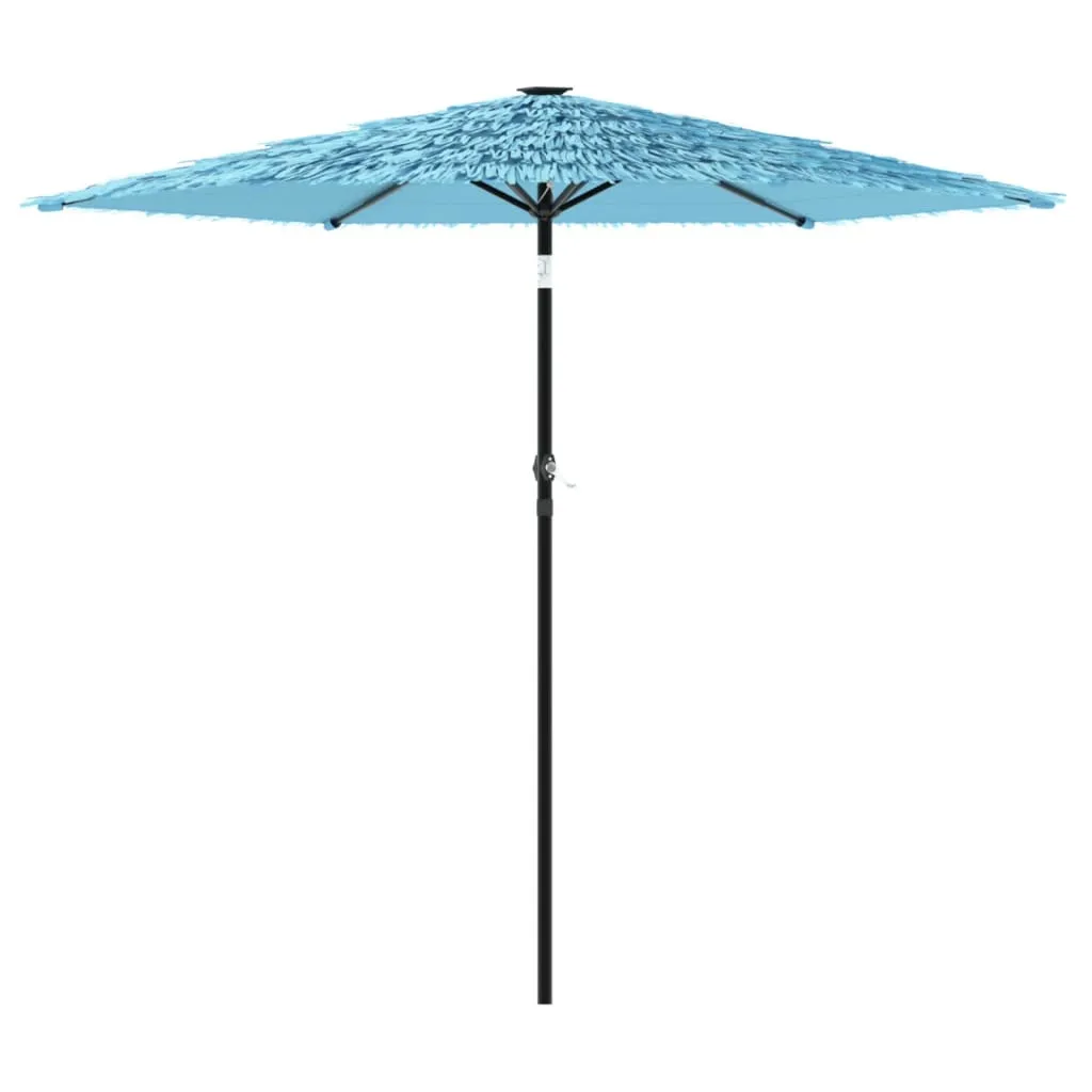 Garden Parasol with Steel Pole Blue 223x223x213 cm