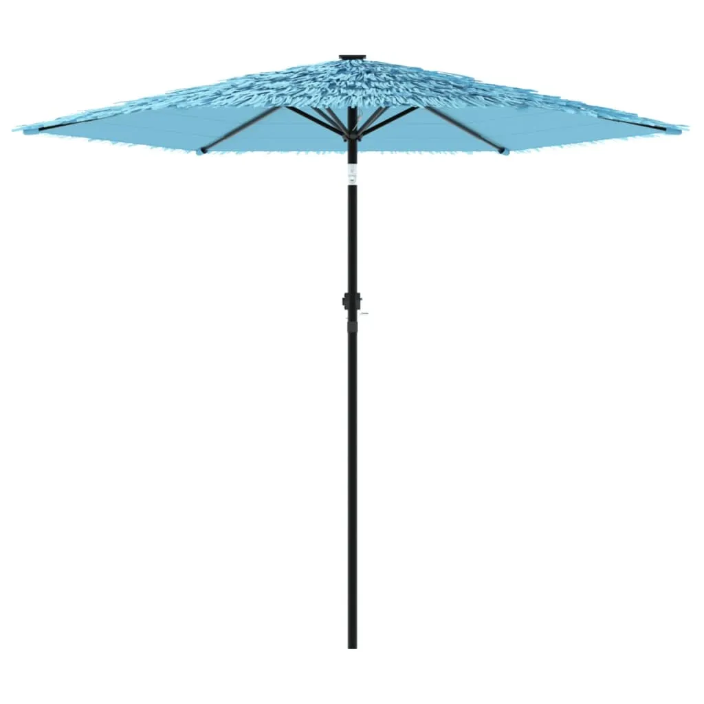 Garden Parasol with Steel Pole Blue 223x223x213 cm