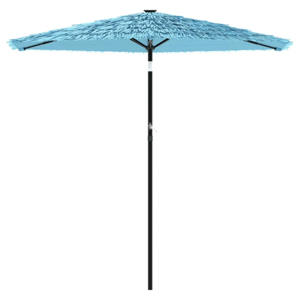 Garden Parasol with Steel Pole Blue 223x223x213 cm