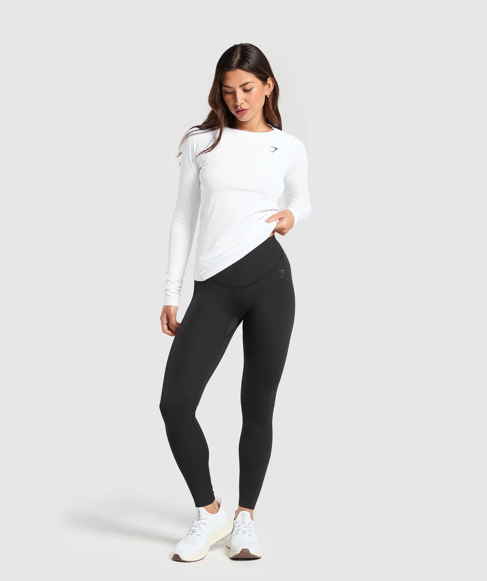 Gymshark Training Baselayer Long Sleeve Top - White