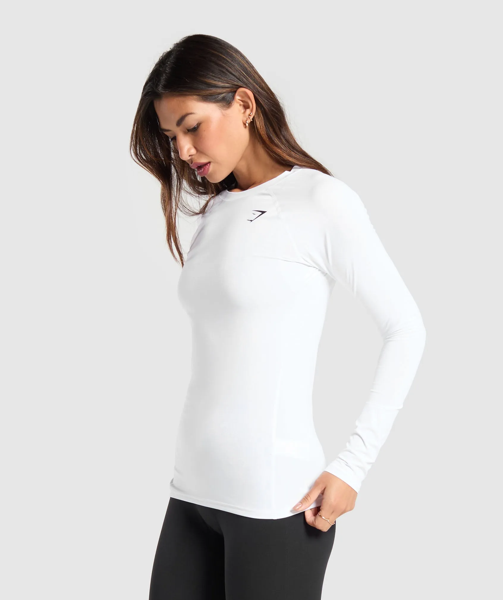 Gymshark Training Baselayer Long Sleeve Top - White