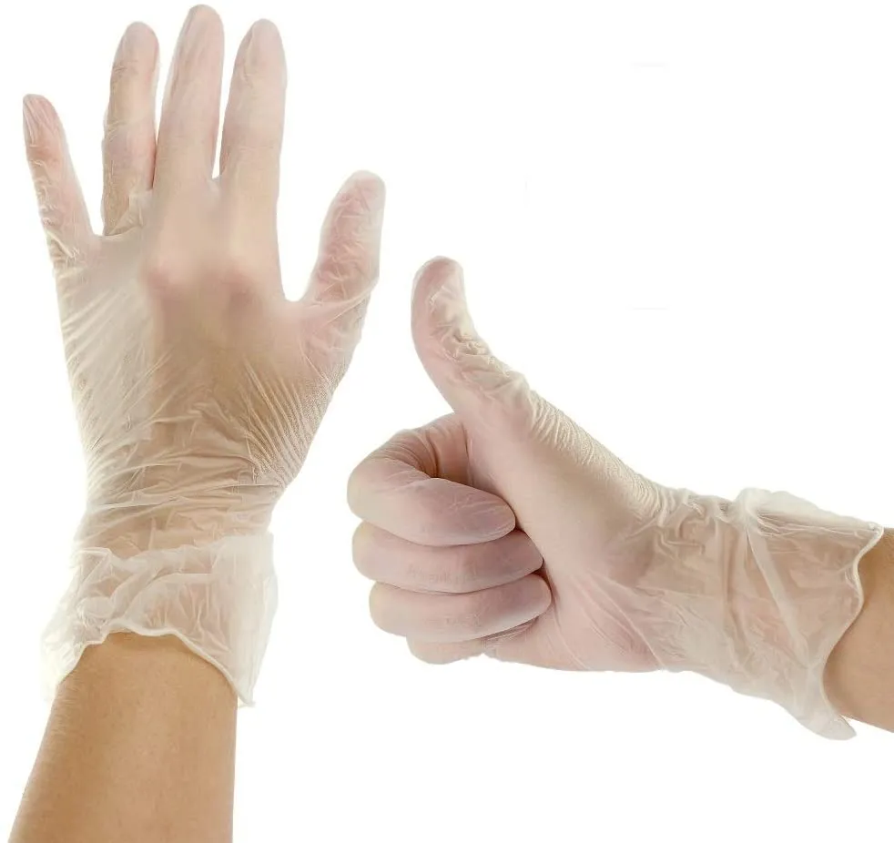 HandCare Vinyl Gloves - Exam Grade, Powder Free (Clear), 1,000 Gloves