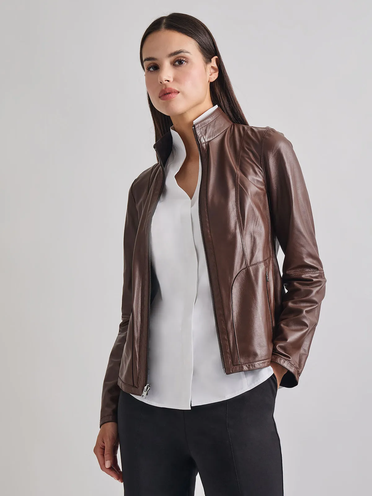 Heritage Fit Reversible Suede Leather Jacket