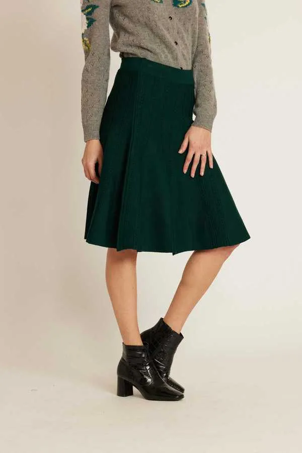 Hermine Knit Skirt - Green