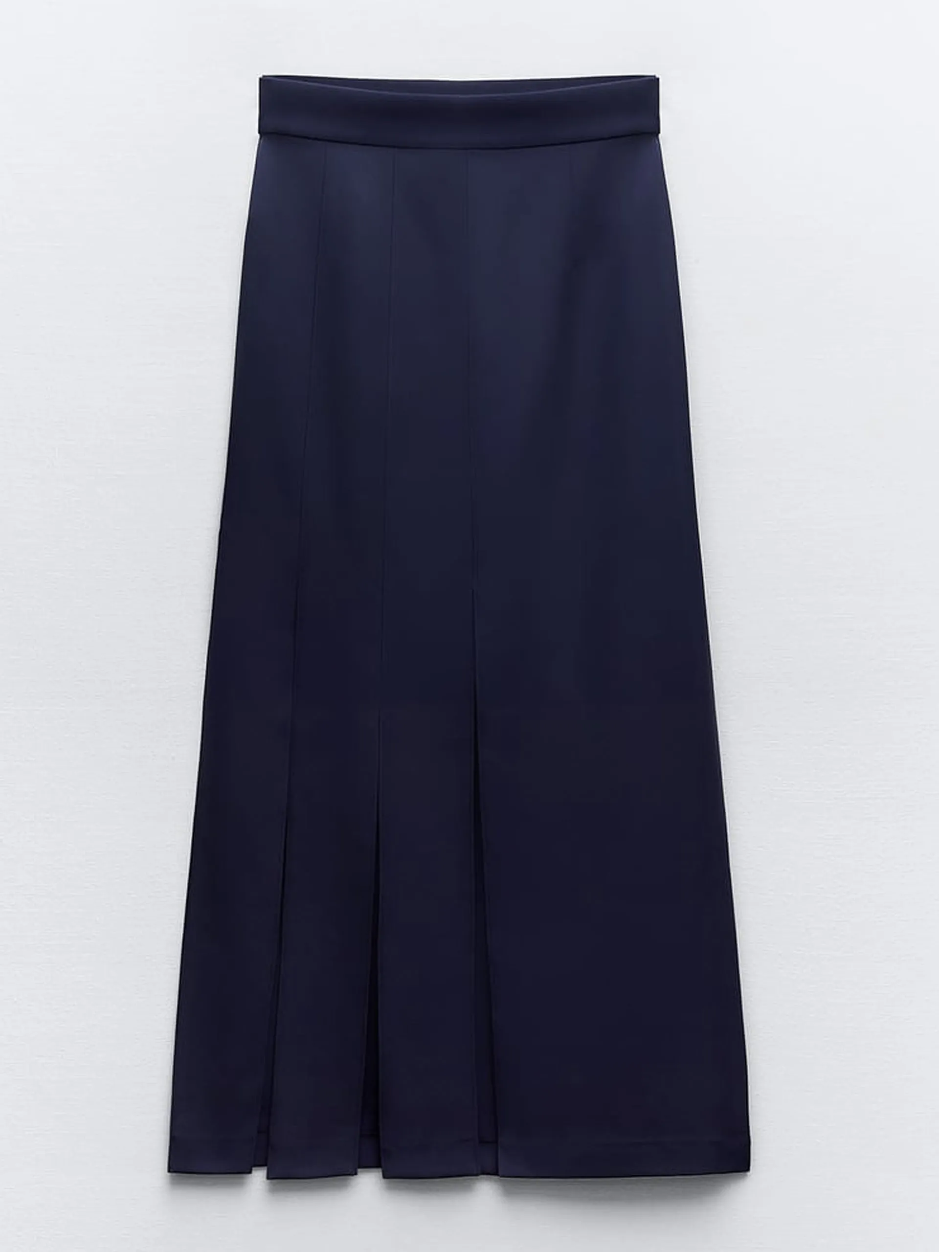 High-waist midi skirt