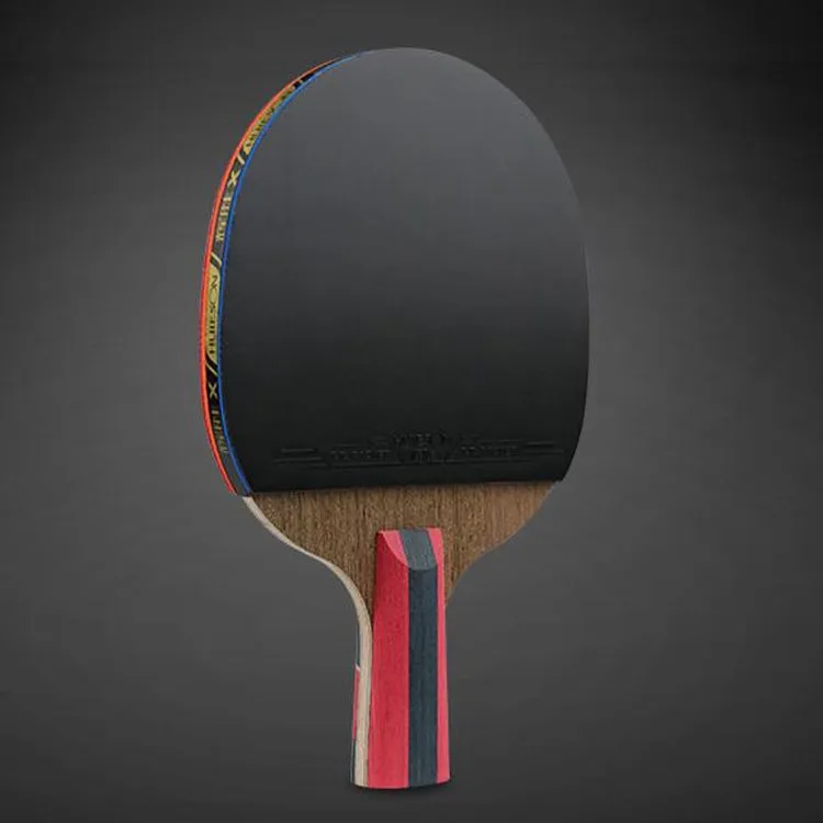 HUIESON HS-LX Six Star 5-Layer Chicken Wing Tip   2 Layer Carbon Double Side Continuous Table Tennis Single Racket(Pen Hold Grip Racket)