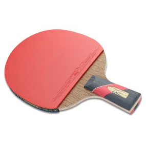 HUIESON HS-LX Six Star 5-Layer Chicken Wing Tip   2 Layer Carbon Double Side Continuous Table Tennis Single Racket(Pen Hold Grip Racket)