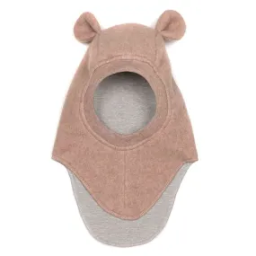 Huttelihut Plys Balaclava w. Ears Ash Rose