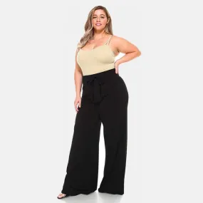 Ice Silk Wide Leg Women's Pants